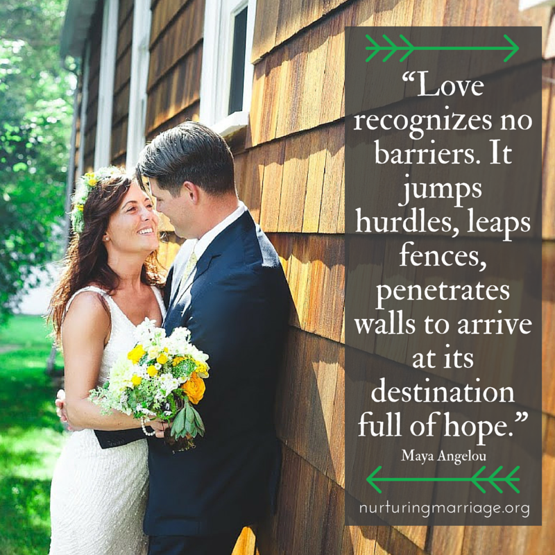 Love recognizes no barriers. It jumps hurdles, leaps fences, penetrates walls to arrive at its destination full of hope. (ah, romantic quotes - this site is full of them! REPIN to save for later!) 