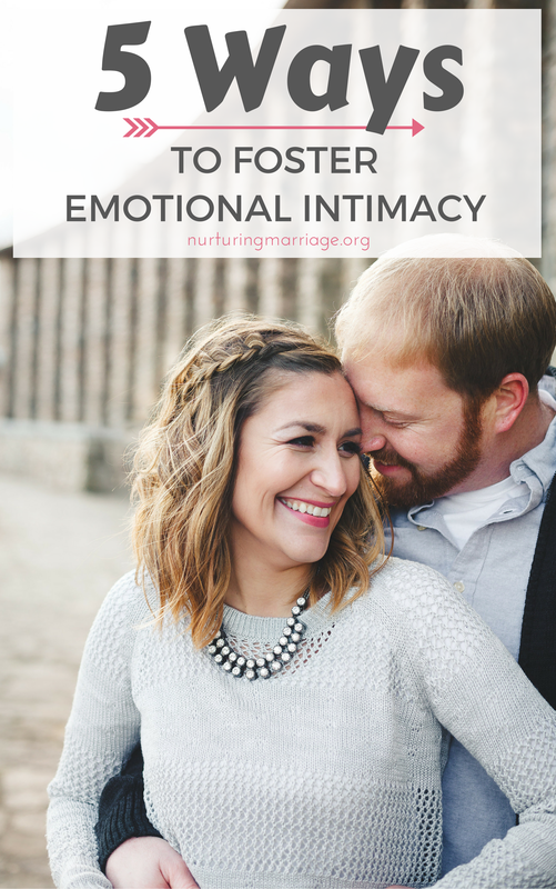 Emotional intimacy is actually a critical component to the health of any marriage, and a vital and important part of overall intimacy between husband and wife. Try one of these 5 ways to foster emotional intimacy in your marriage, this week! #sex #intimacy #relationshipgoals