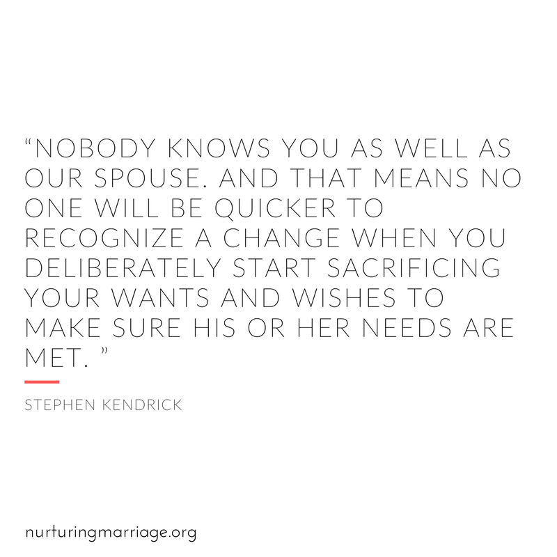 Nobody knows you as well as your spouse.